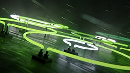 Thumbnail image for Neon Rain (Lime) wallpaper