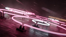 Thumbnail image for Neon Rain (Pink) wallpaper