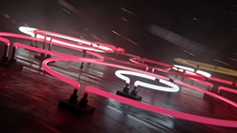 Thumbnail image for Neon Rain (Crimson) wallpaper