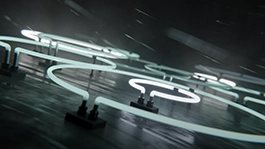 Thumbnail image for Neon Rain (Sage) wallpaper