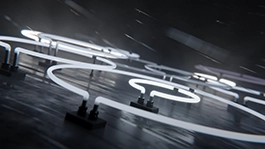 Thumbnail image for Neon Rain (Steel) wallpaper