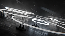 Thumbnail image for Neon Rain (Silver) wallpaper