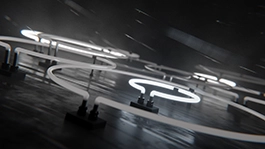 Thumbnail image for Neon Rain (Gray) wallpaper