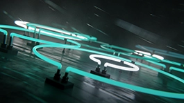 Thumbnail image for Neon Rain (Emerald) wallpaper
