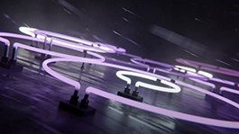 Thumbnail image for Neon Rain (Purple) wallpaper