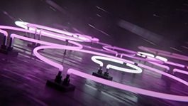 Thumbnail image for Neon Rain (Violet) wallpaper