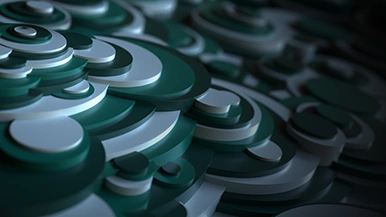Thumbnail image for 3D Circle Steps (Blue-green) wallpaper