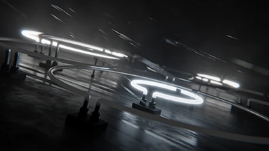 Thumbnail image for Neon Rain (Black) wallpaper