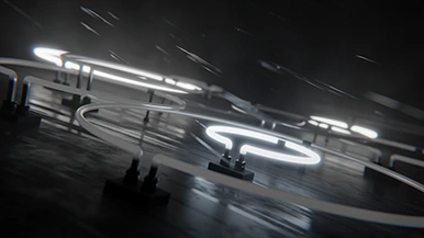 Thumbnail image for Neon Rain (Soft Black) wallpaper